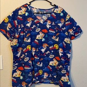Olaf Scrub Top